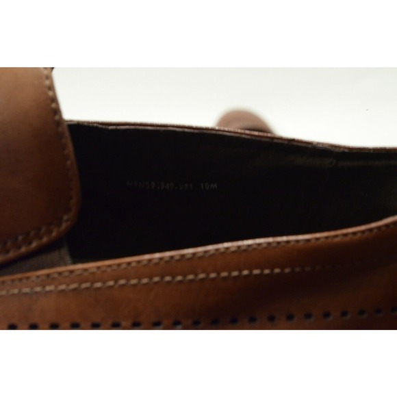 Stacy Adams 10 D Brown Leather Slip On‎ Oxford Dress Shoes - Picture 7 of 7
